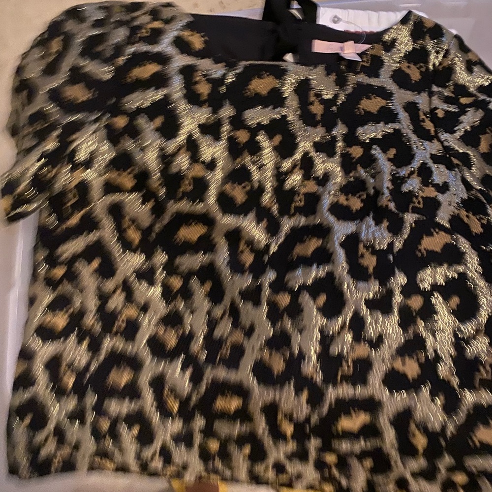 Anthropologie leaopard top